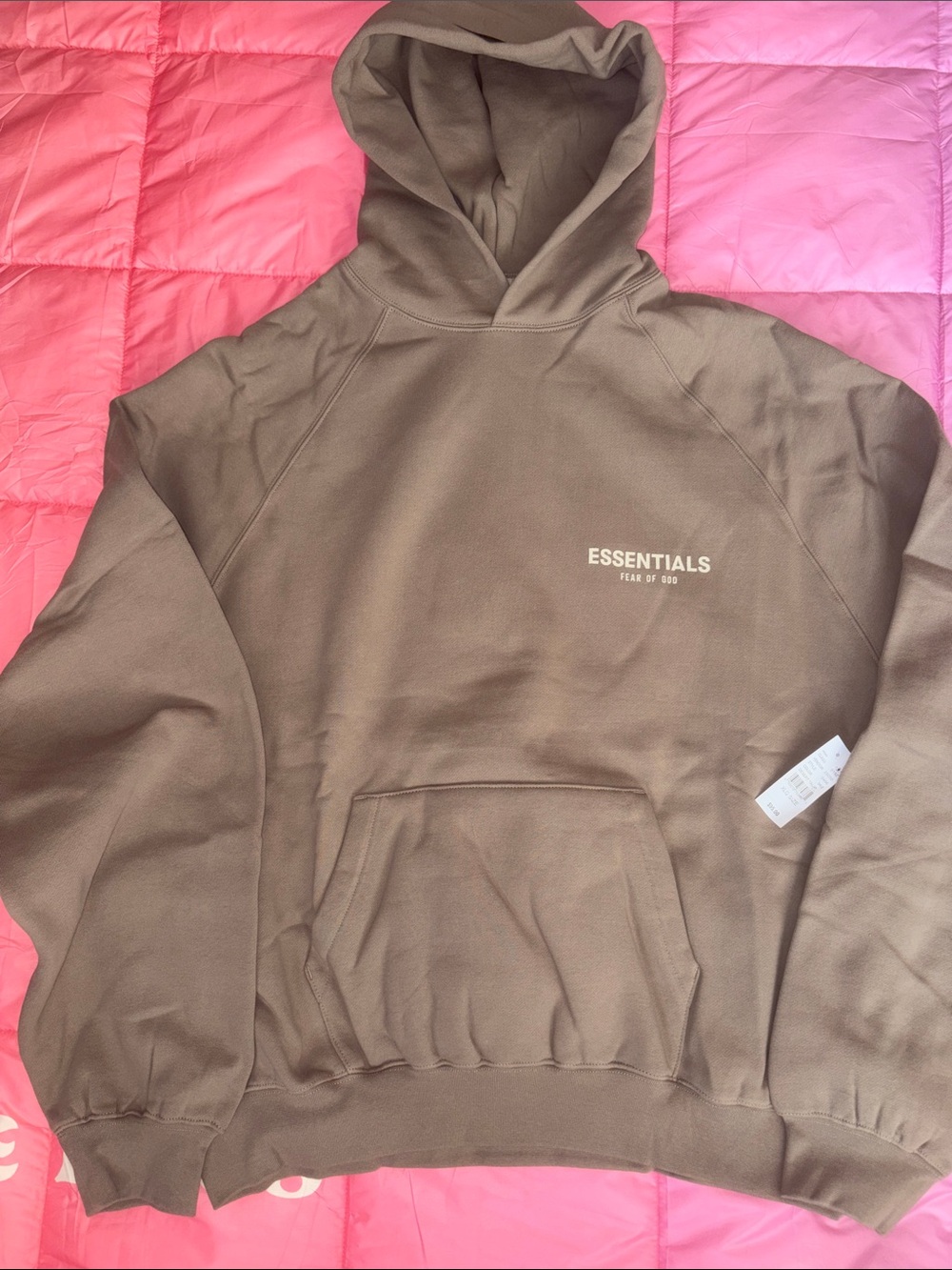 ESSENTIALS Men's Desert Taupe Brown Pullover Hoodie -NWT- SZ XL